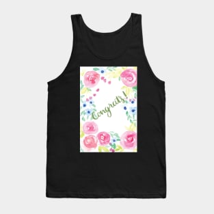 Congrats Watercolor Card | Greeting cards Tank Top